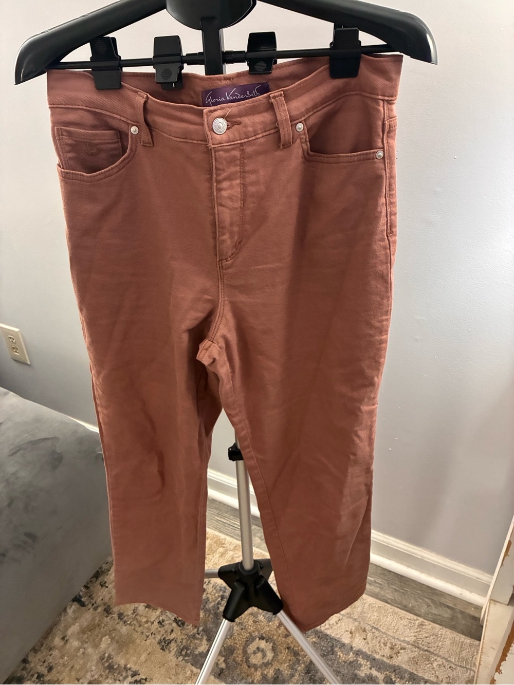 Gloria Vanderbilt High-Rise Jeans in Rust